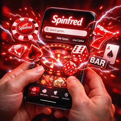Mobile play and fast game search at Spinfred